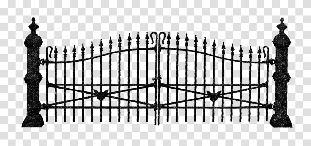 Graveyard Fences Clip Art, Gate Transparent Png