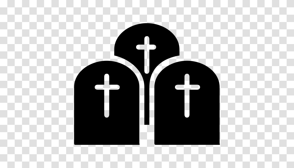 Graveyard Graveyard Cross Halloween Cross Icon With, Gray, World Of Warcraft Transparent Png
