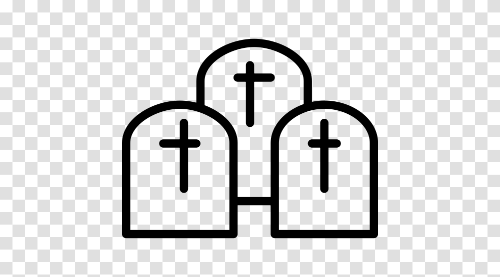 Graveyard Graveyard Cross Halloween Cross Icon With, Gray, World Of Warcraft Transparent Png