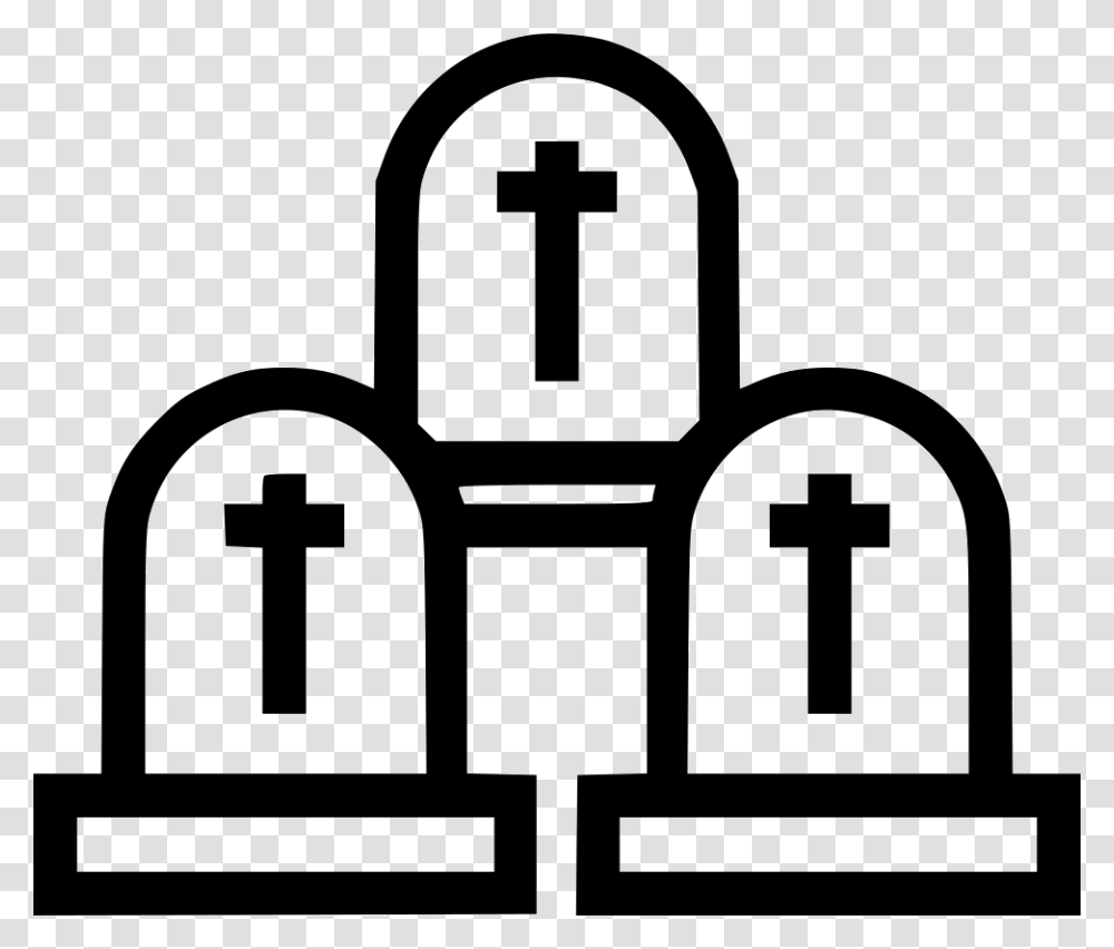 Graveyard Icon Free Download, Stencil, Cross Transparent Png