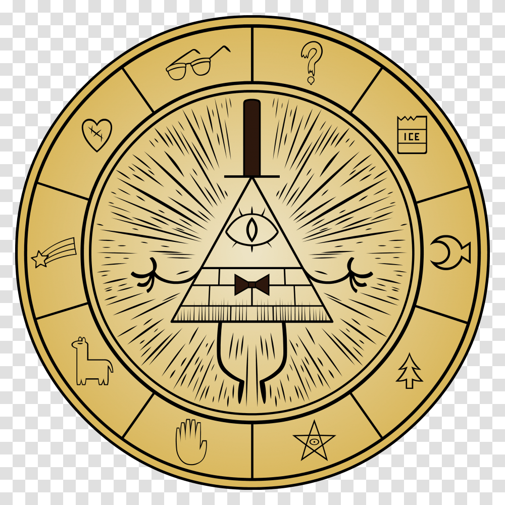 Gravity Falls Cipher Wheel, Compass, Clock Tower, Architecture, Building Transparent Png