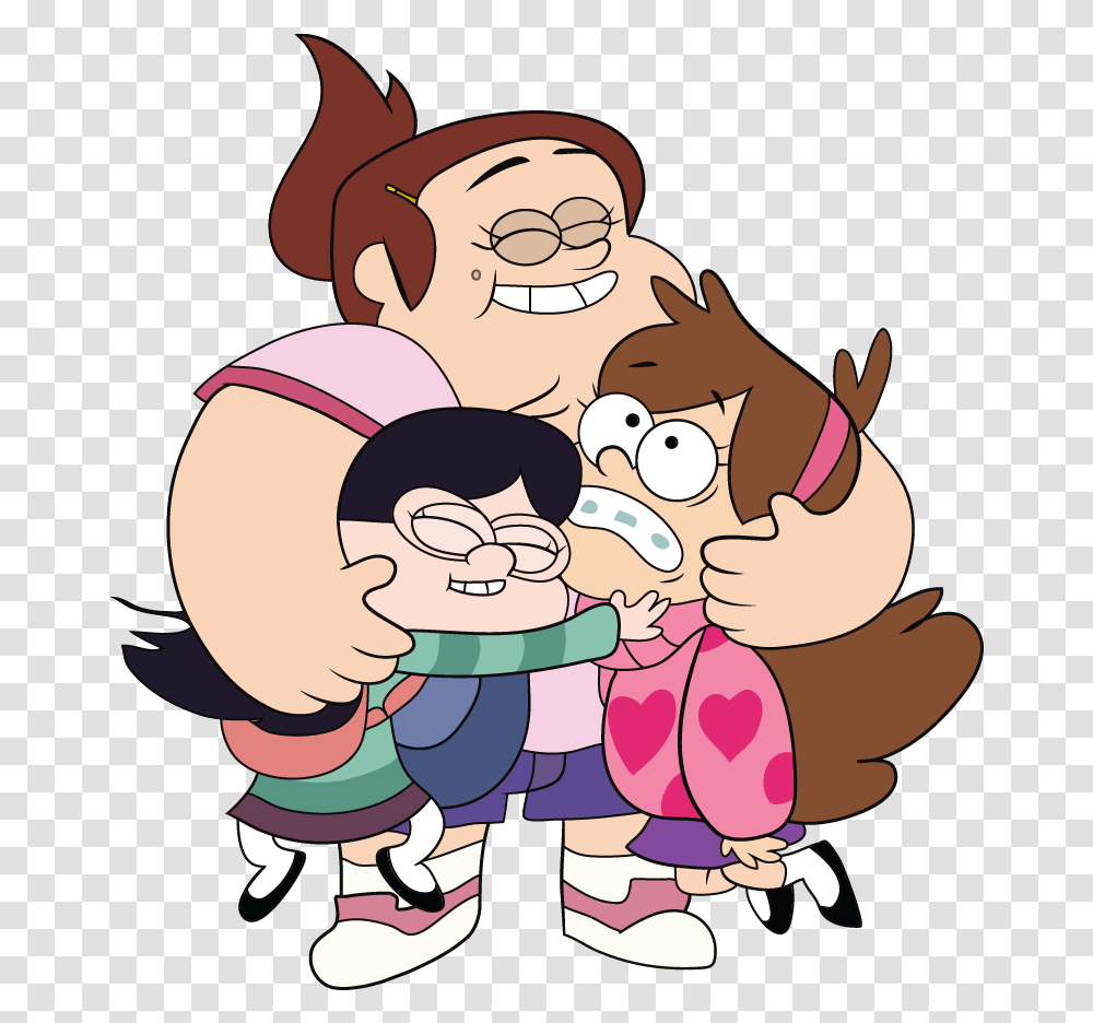 Gravity Falls Dipper Pines And Mabel Pines Image Dipper And Mabel Pines Hair, Hug, Photography, Family Transparent Png