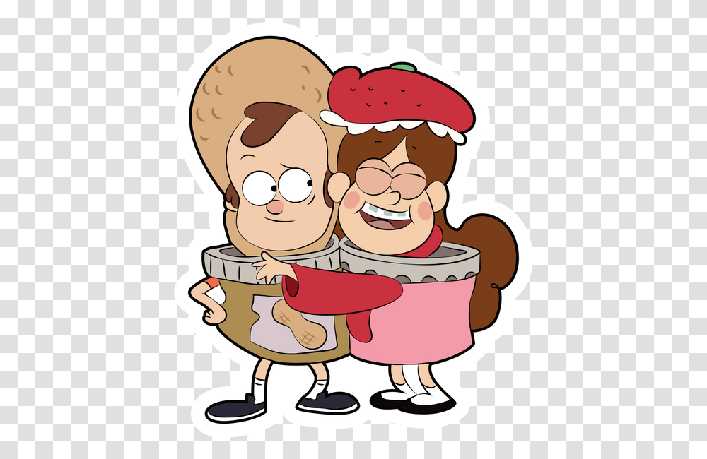 Gravity Falls Peanut Butter And Jelly Iphone Gravity Falls Wallpaper Dipper And Mabel, Food, Eating, Burger, Sunglasses Transparent Png