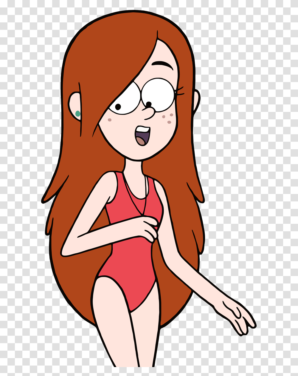 Gravity Falls Wendy Swimsuit, Female, Girl, Woman, Drawing Transparent Png