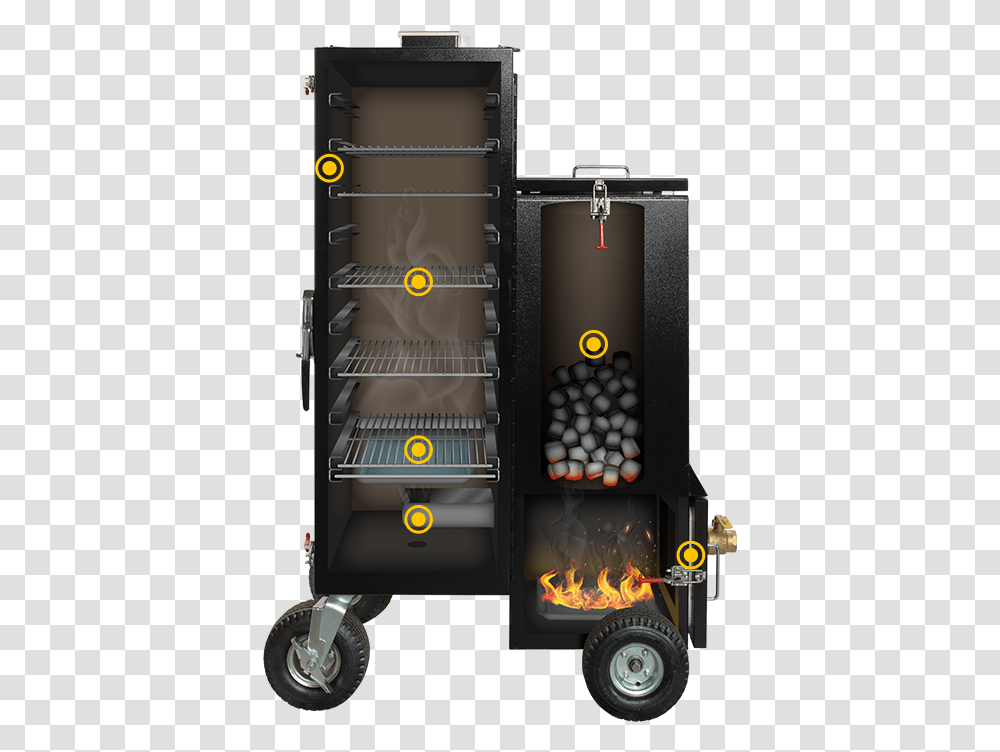 Gravity Feed Smoker Railroad Car, Appliance, Fire Truck, Vehicle, Transportation Transparent Png