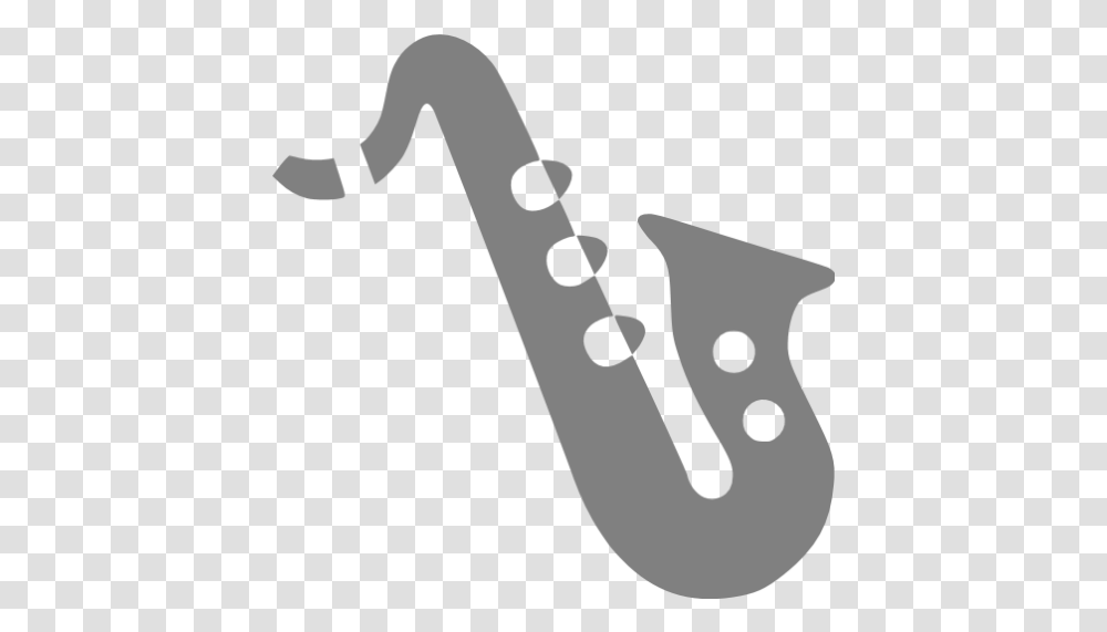 Gray Alto Saxophone Icon Black Saxophone Clipart, Leisure Activities, Musical Instrument Transparent Png