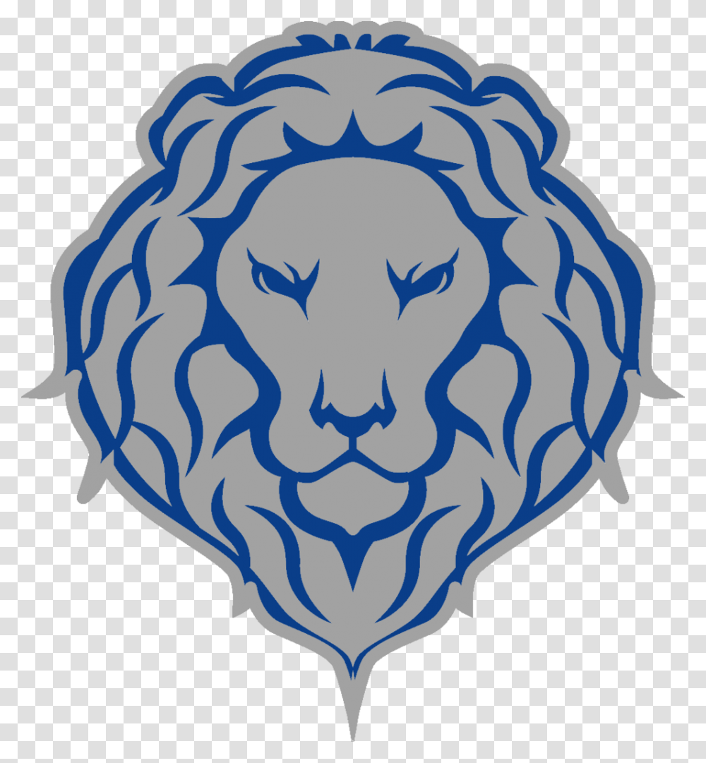 Gray And Blue Lion Logo, Pattern, Jay Transparent Png