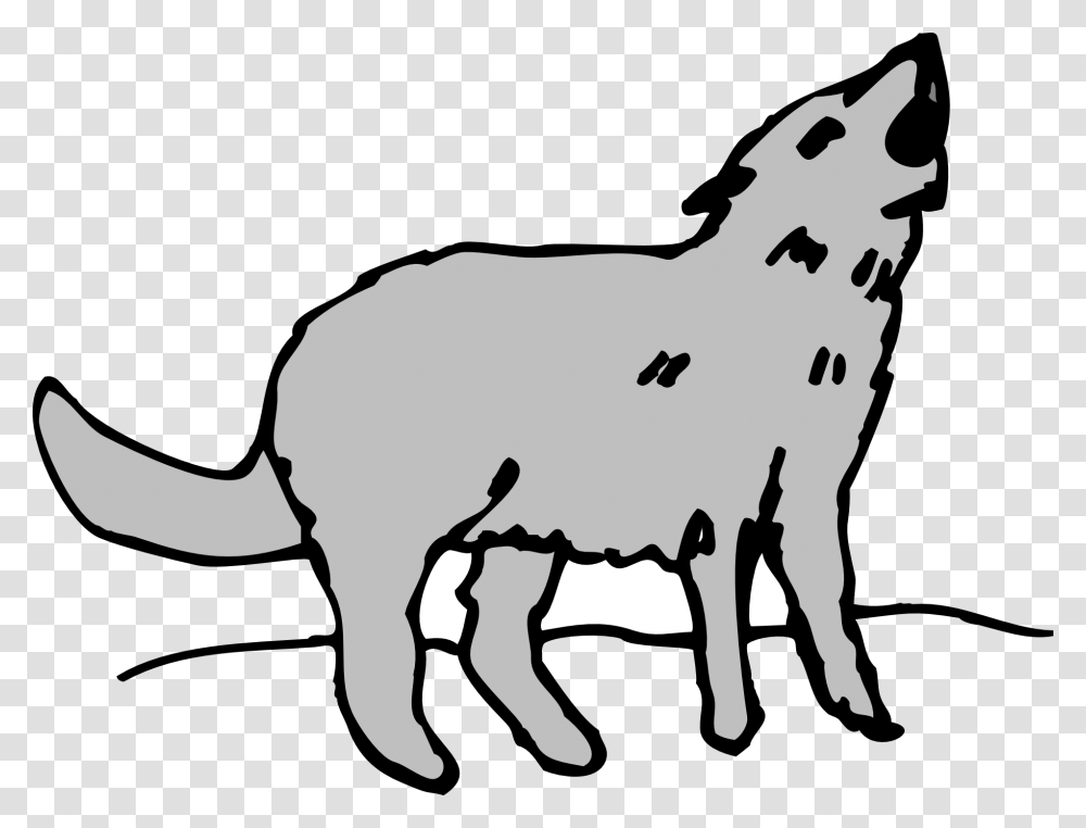 Gray Animal Coyote Howling Coyote Clipart, Mammal, Bird, Sheep, Goat Transparent Png
