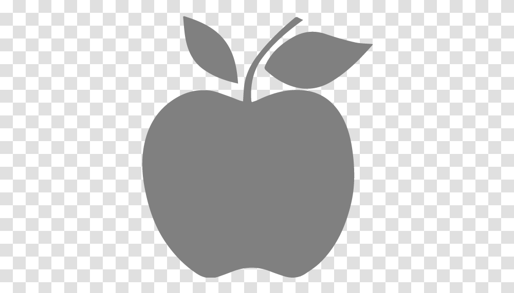 Gray Apple 2 Icon Free Gray Fruit Icons Apple Fruit Icon Black, Plant, Food, Balloon Transparent Png
