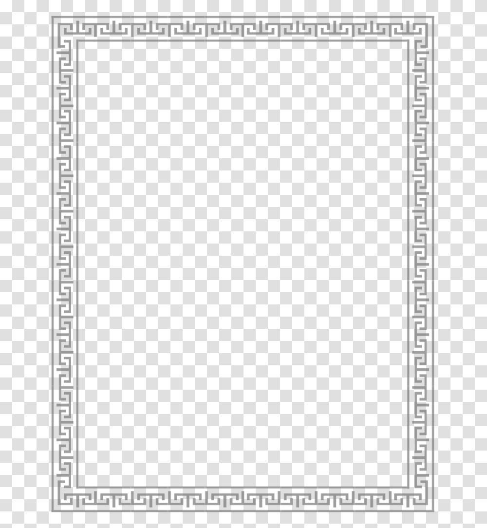 Gray Border Frame File Simple Border For Word Document, Plot, Page, Number Transparent Png
