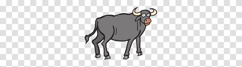 Gray Bull Clip Art, Mammal, Animal, Buffalo, Wildlife Transparent Png