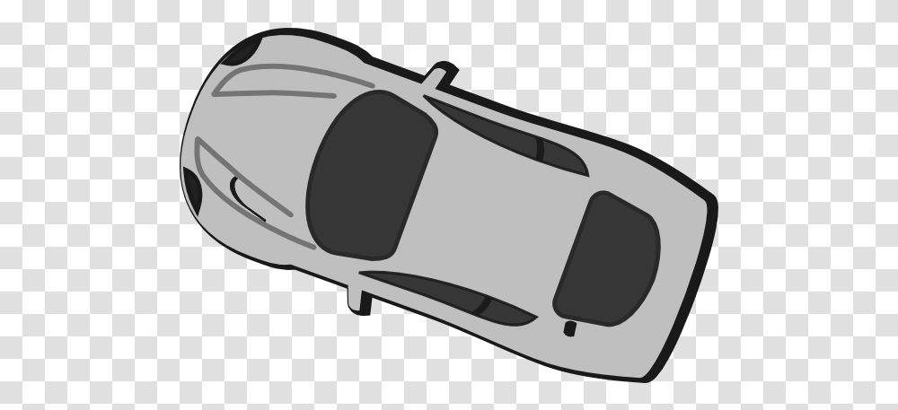 Gray Car Top View 160 Clip Art At Clkercom Vector Car Clipart Black And White Top, Goggles, Accessories, Accessory, Light Transparent Png