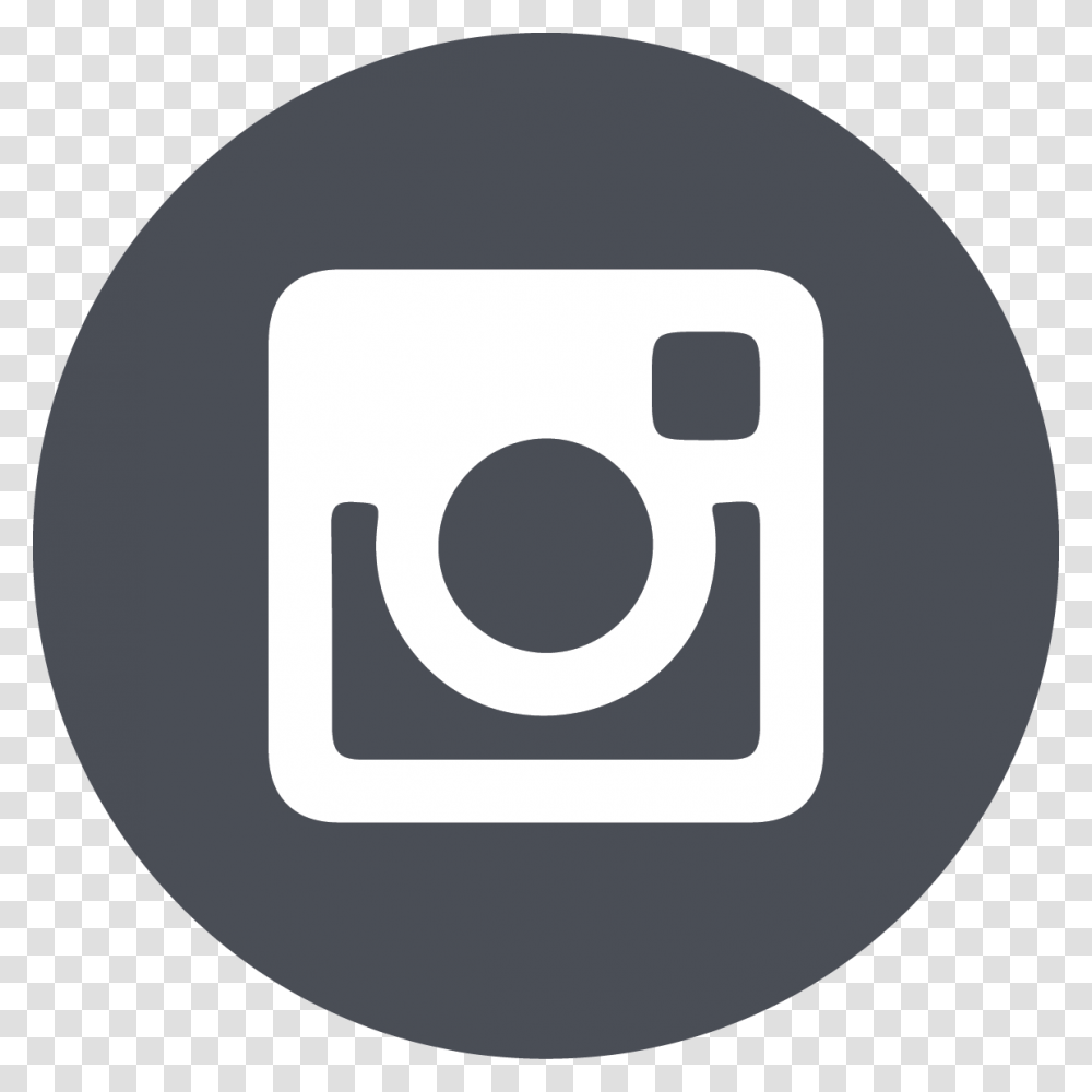 Gray Circle Instragram Icon Instagram Blue Icon, Logo, Label Transparent Png