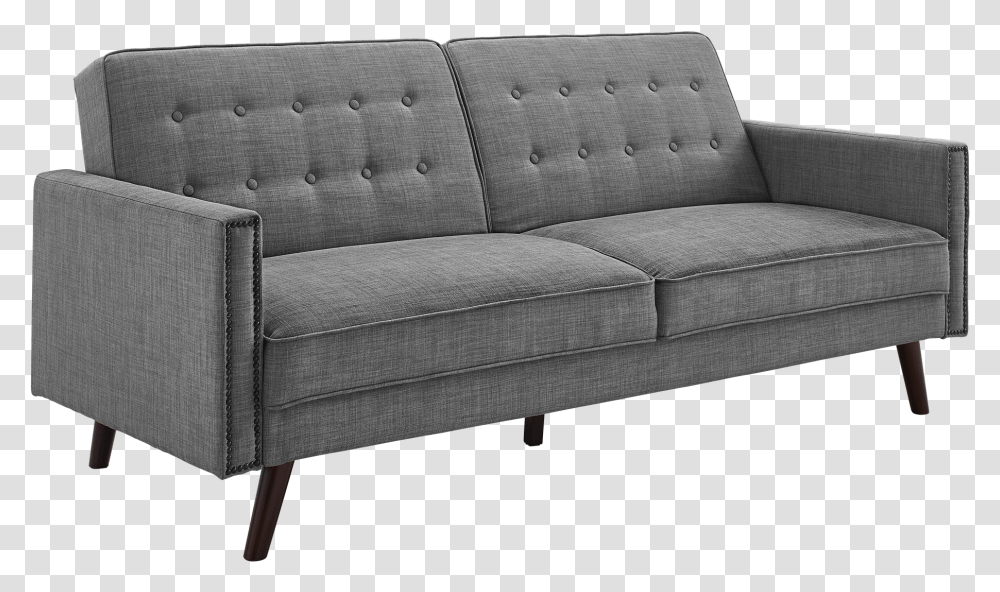 Gray Couch, Furniture, Armchair Transparent Png