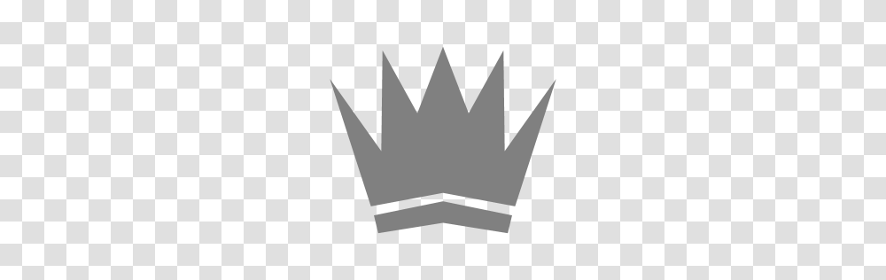 Gray Crown Icon, Concrete Transparent Png