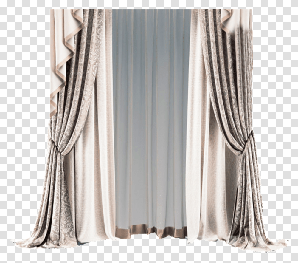 Gray Curtain Element, Shower Curtain, Texture Transparent Png