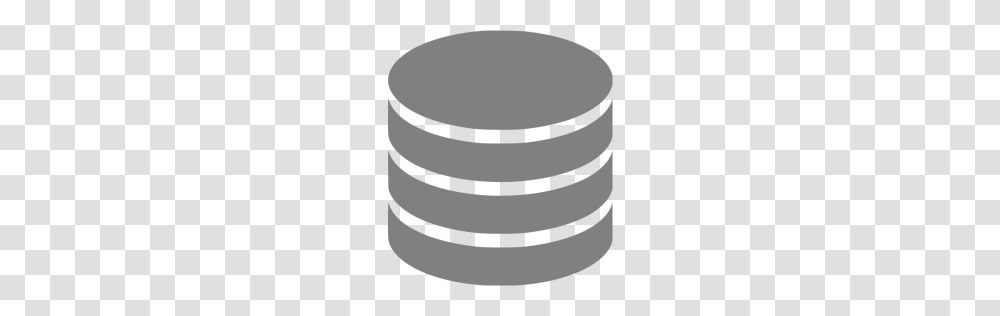 Gray Database Icon, Concrete Transparent Png