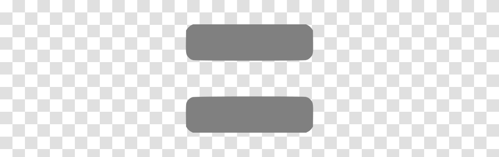 Gray Equal Sign Icon, Concrete Transparent Png