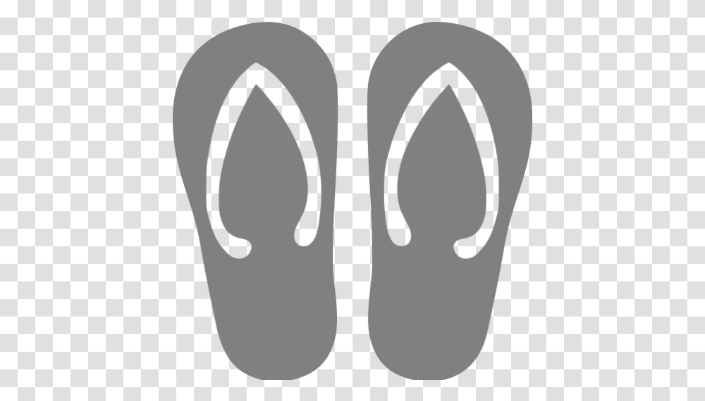 Gray Flip Flop Icon Sandpit, Clothing, Apparel, Footwear, Flip-Flop Transparent Png