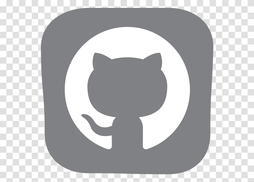 Gray Github Icon, Hand, Plant Transparent Png