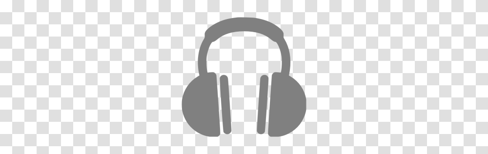 Gray Headphones Icon, Concrete Transparent Png