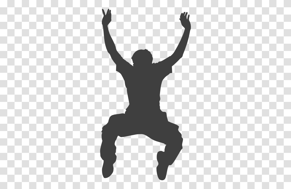 Gray Jumping Clip Arts For Web, Silhouette, Person, Human, Kneeling Transparent Png
