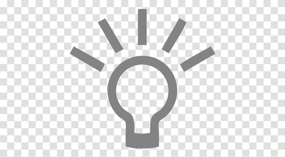 Gray Lightbulb 2 Icon Grey Light Bulb Icon, Cross, Symbol, Engine, Motor Transparent Png