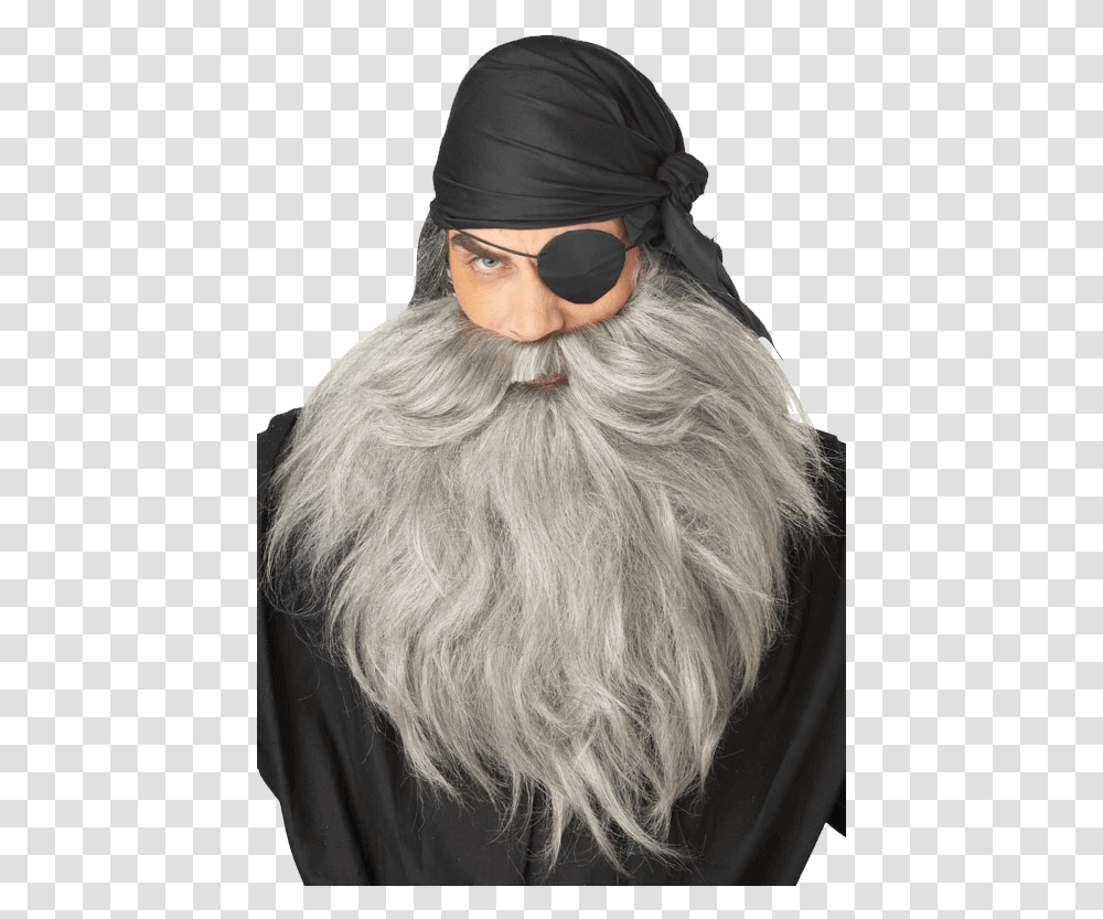 Gray Pirate Beard And Moustache Fake Grey Beard, Face, Person, Human, Sunglasses Transparent Png