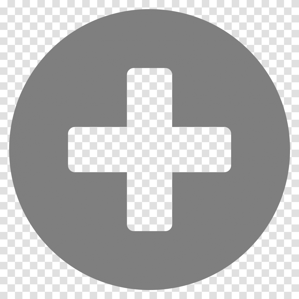 Gray Plus 4 Icon Plus Icon Blue, First Aid, Cross, Symbol, Logo Transparent Png