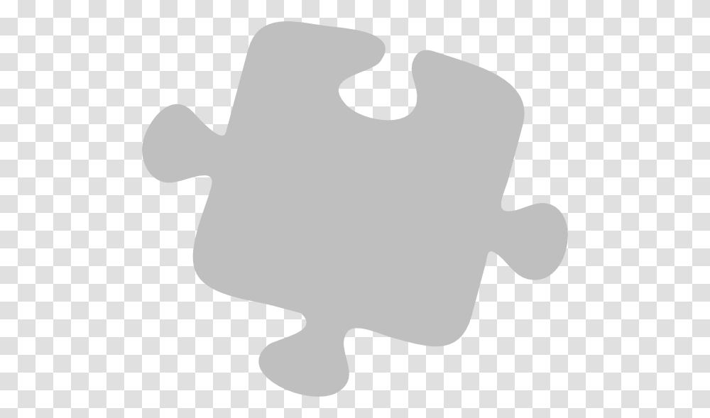 Gray Puzzle Piece, Stencil, Logo, Trademark Transparent Png