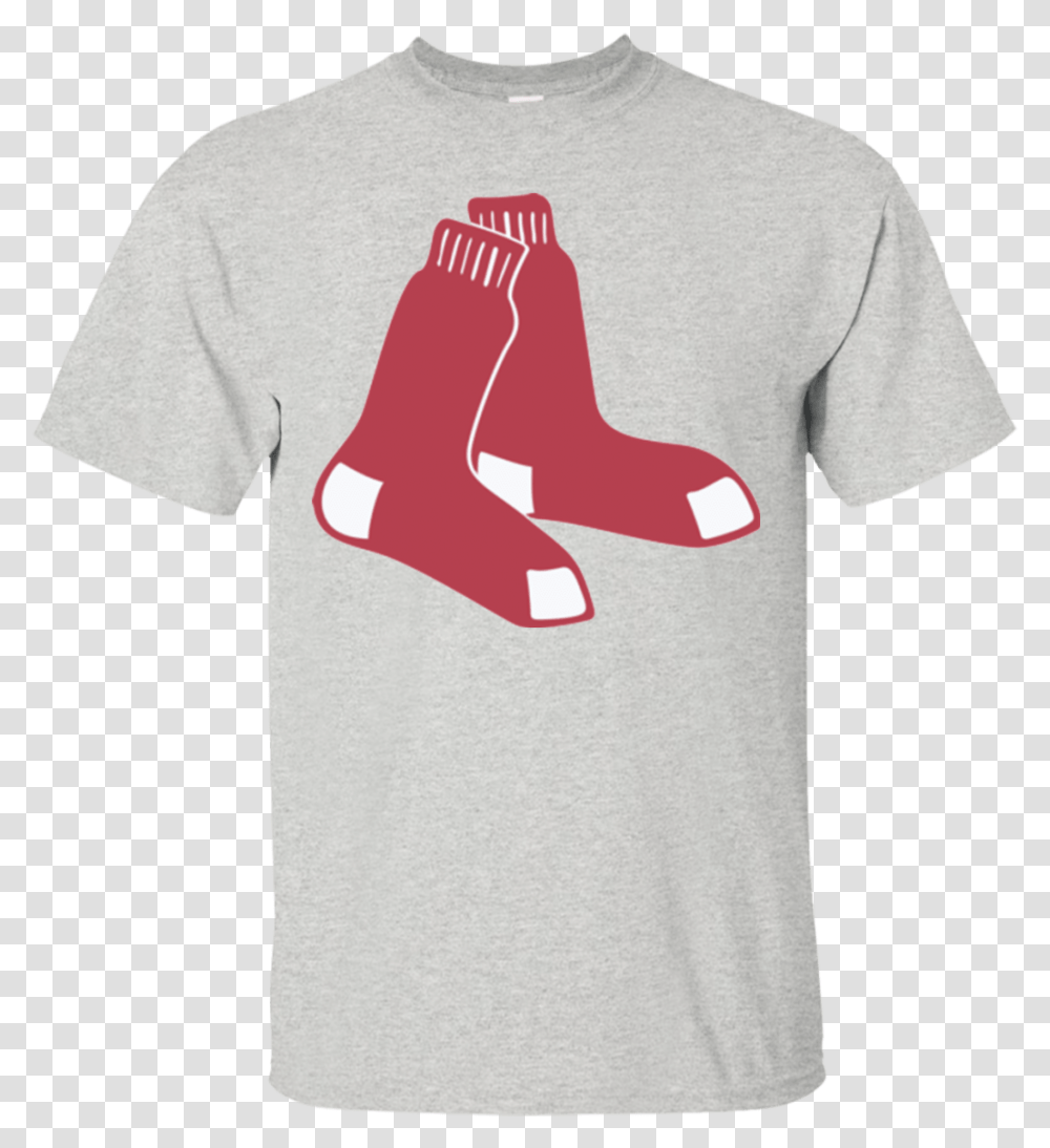 Gray Red Sox T Shirt, T-Shirt, Shoe, Footwear Transparent Png