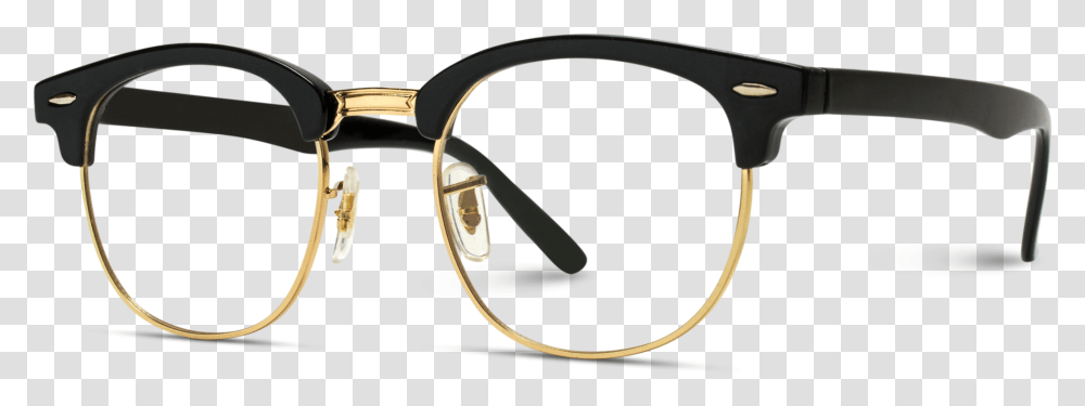 Gray Retro Half Frame Semi Rimless Gold Rimmed Glasses Optometry, Accessories, Accessory, Sunglasses, Goggles Transparent Png