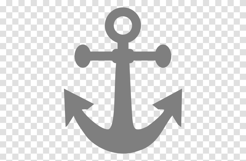 Gray Sailor Anchor Clip Art, Cross, Hook Transparent Png