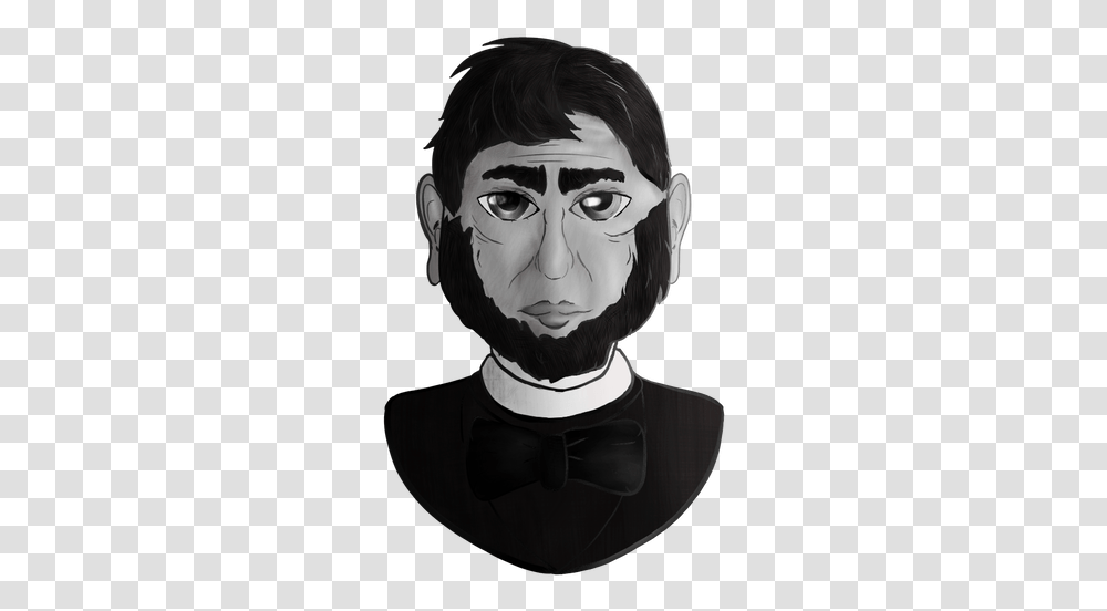 Gray Scale Abraham Lincoln Illustration, Face, Person, Head Transparent Png