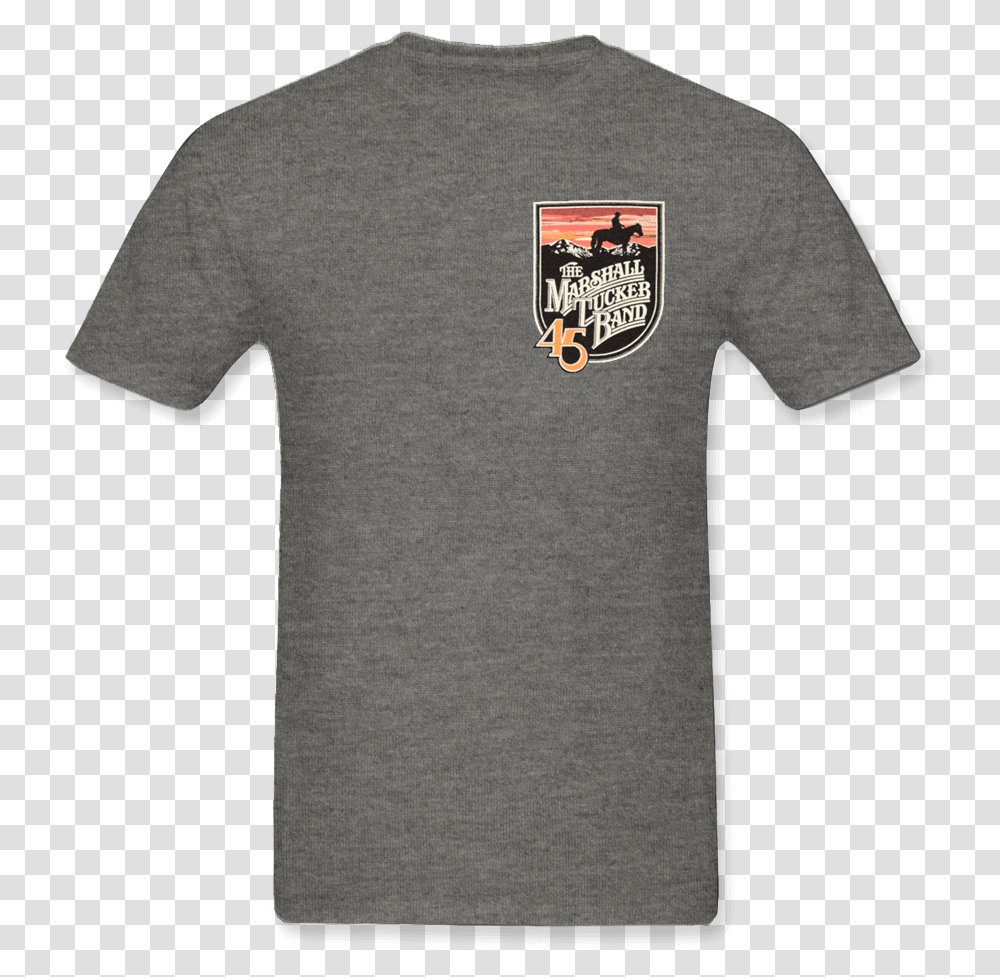 Gray Shirt With Shield Logo Active Shirt, Clothing, Apparel, Sleeve, T-Shirt Transparent Png