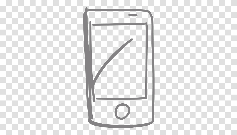 Gray Smartphone 8 Icon Smartphone Icon Orange Free, Electronics, Screen, Monitor, Display Transparent Png