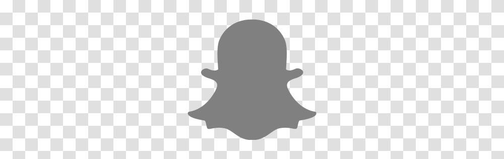 Gray Snapchat Icon, Concrete Transparent Png