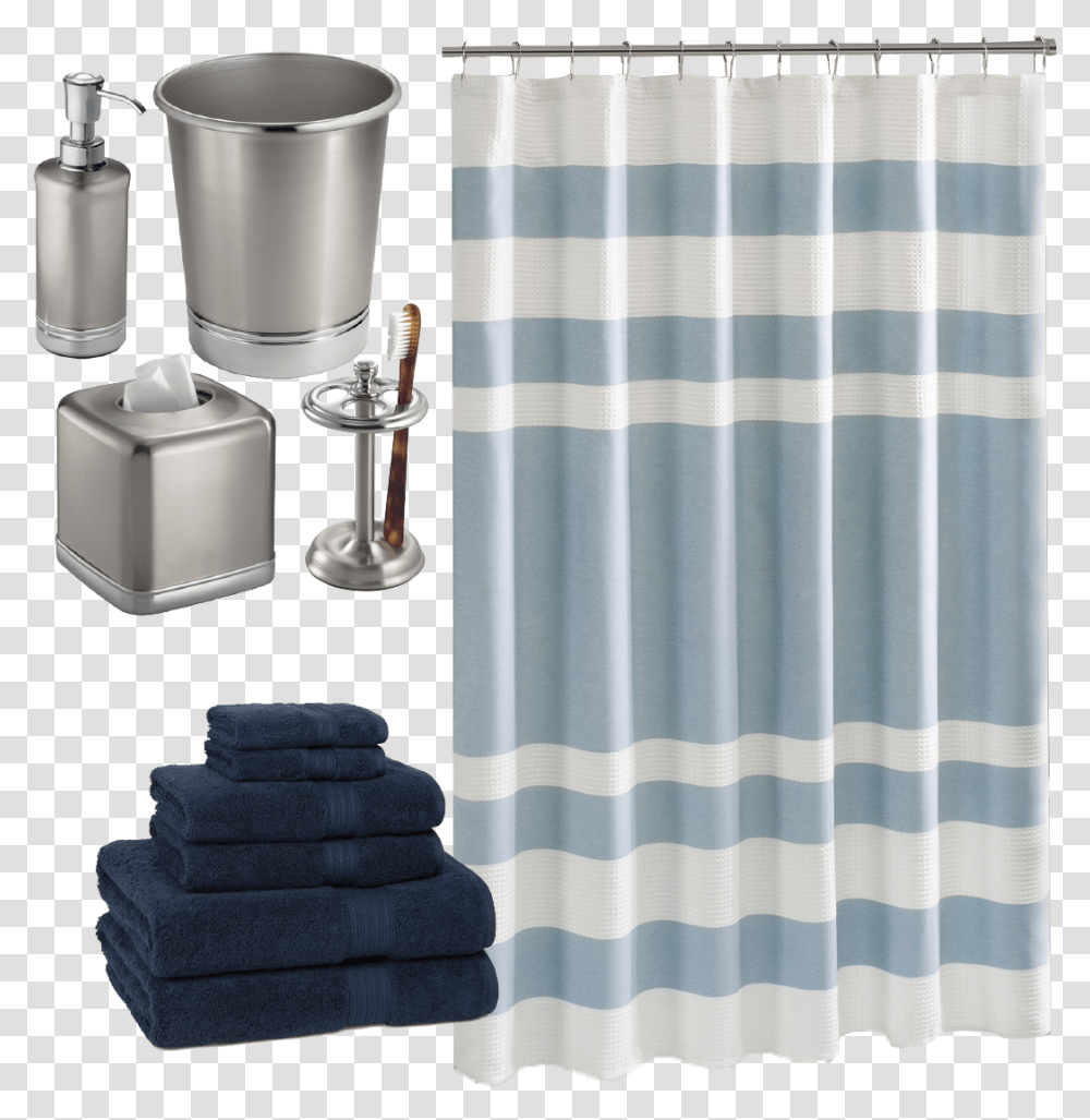 Gray Tone Bathroom Shower Curtain, Rug Transparent Png