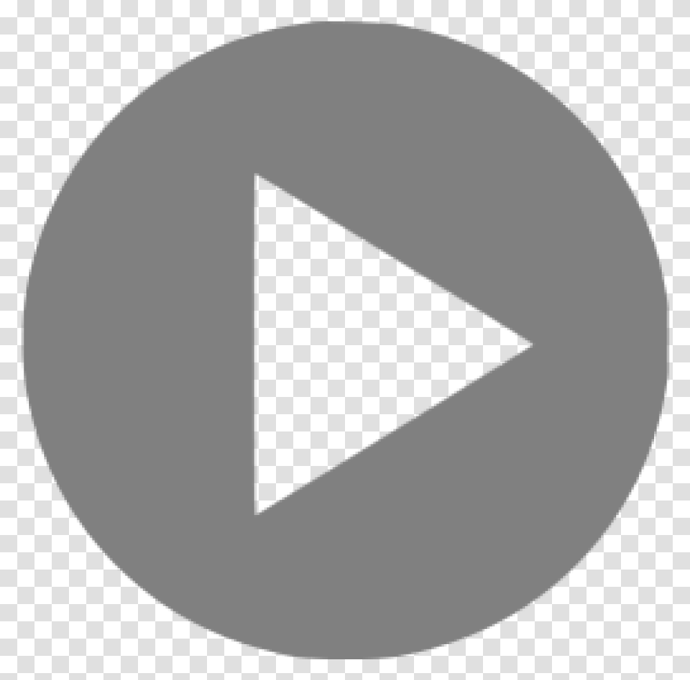 Gray Video Play Icon Video Play Button, Triangle, Label, Text Transparent Png