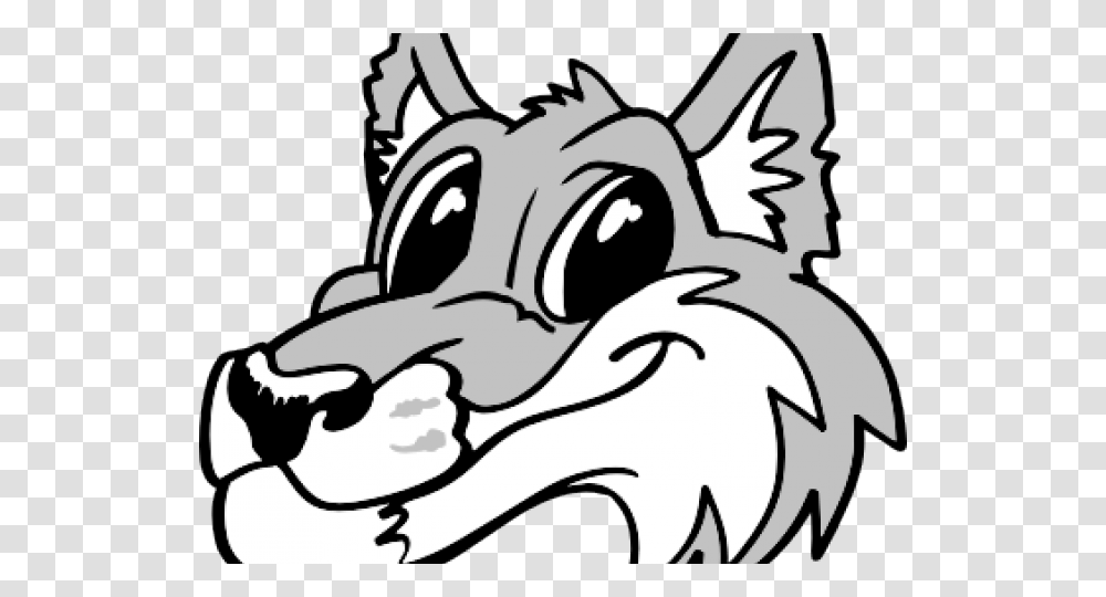 Gray Wolf Clipart Cute, Dragon, Statue, Sculpture, Stencil Transparent Png