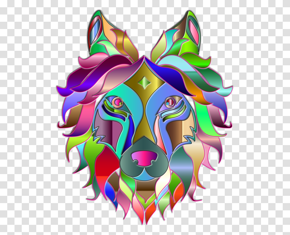 Gray Wolf Computer Icons Visual Arts Line Art, Ornament, Pattern, Fractal Transparent Png