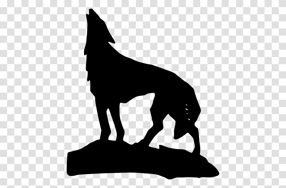 Gray Wolf Coyote Lion Clip Art, Silhouette, Stencil, Kneeling, Horse Transparent Png