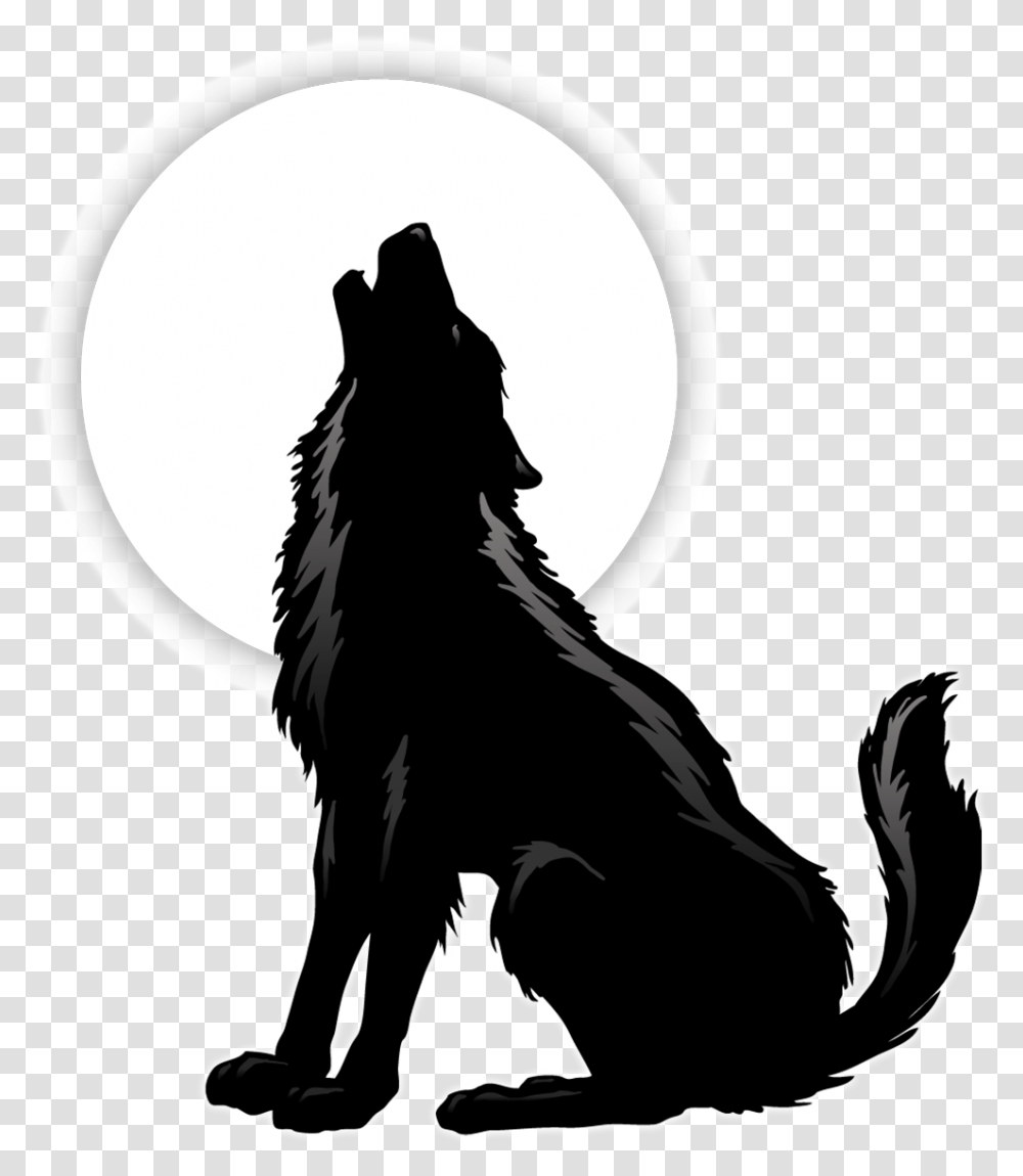 Gray Wolf Coyote Silhouette Clip Art Sitting Howling Wolf Silhouette, Mammal, Animal, Horse, Bird Transparent Png