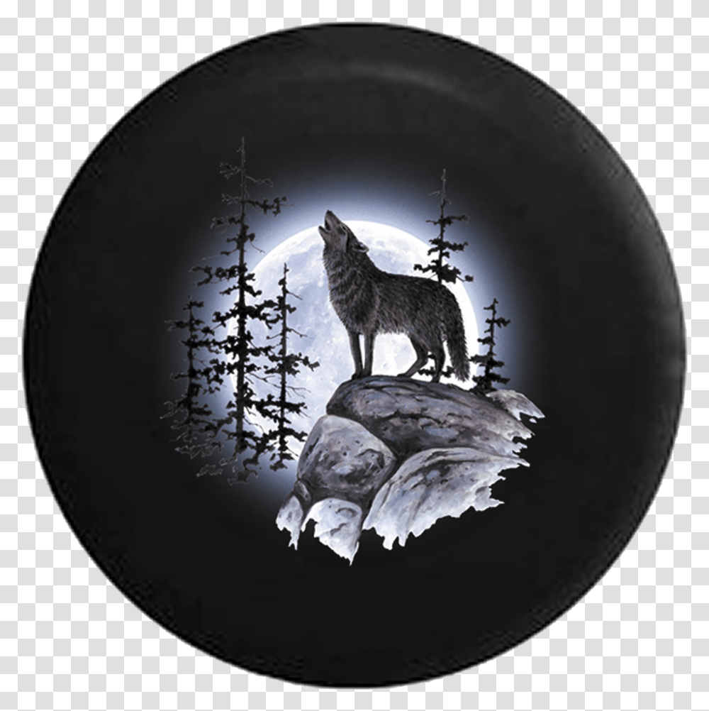 Gray Wolf Jeep Wrangler Wolf Tire Cover, Kangaroo, Mammal, Animal, Wallaby Transparent Png