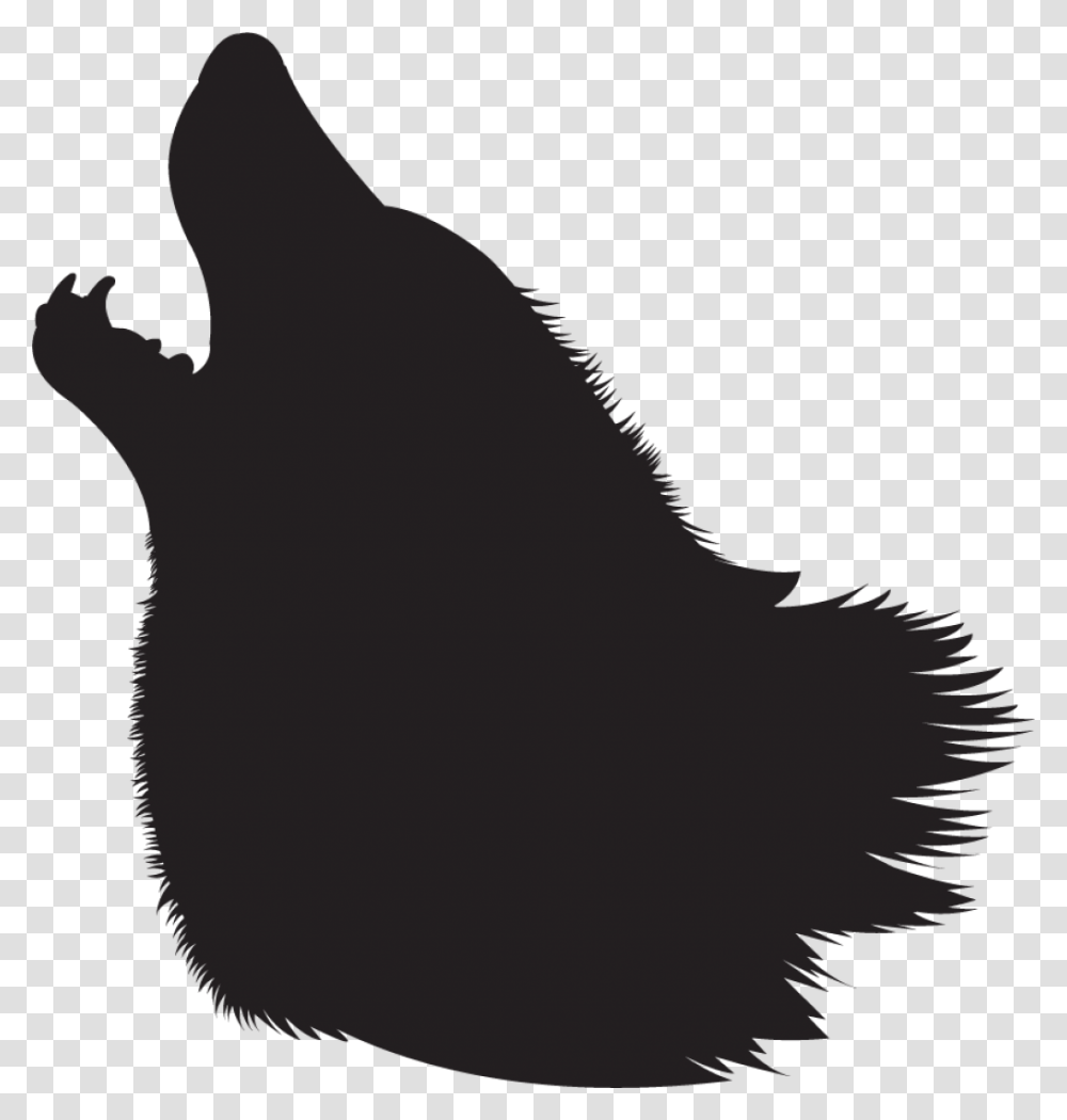 Gray Wolf Silhouette Clip Art Howling Wolf Head Silhouette, Mammal, Animal, Wildlife, Buffalo Transparent Png
