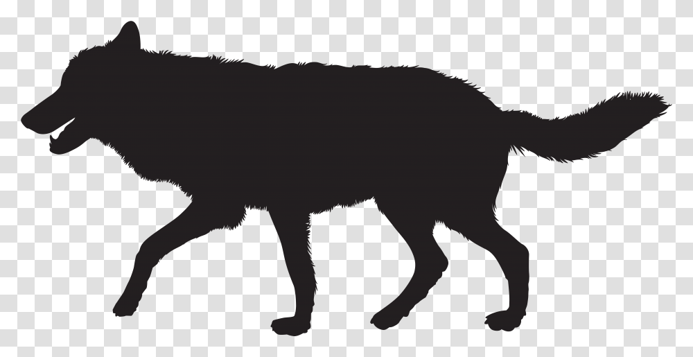 Gray Wolf Silhouette Clip Art Wolf Silhouette, Hog, Pig, Mammal, Animal Transparent Png