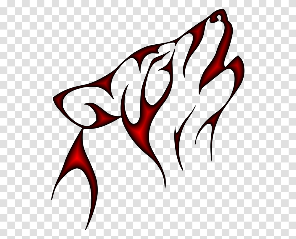 Gray Wolf Tattoo Art Black Wolf Drawing, Hand, Fire, Flame, Scissors Transparent Png