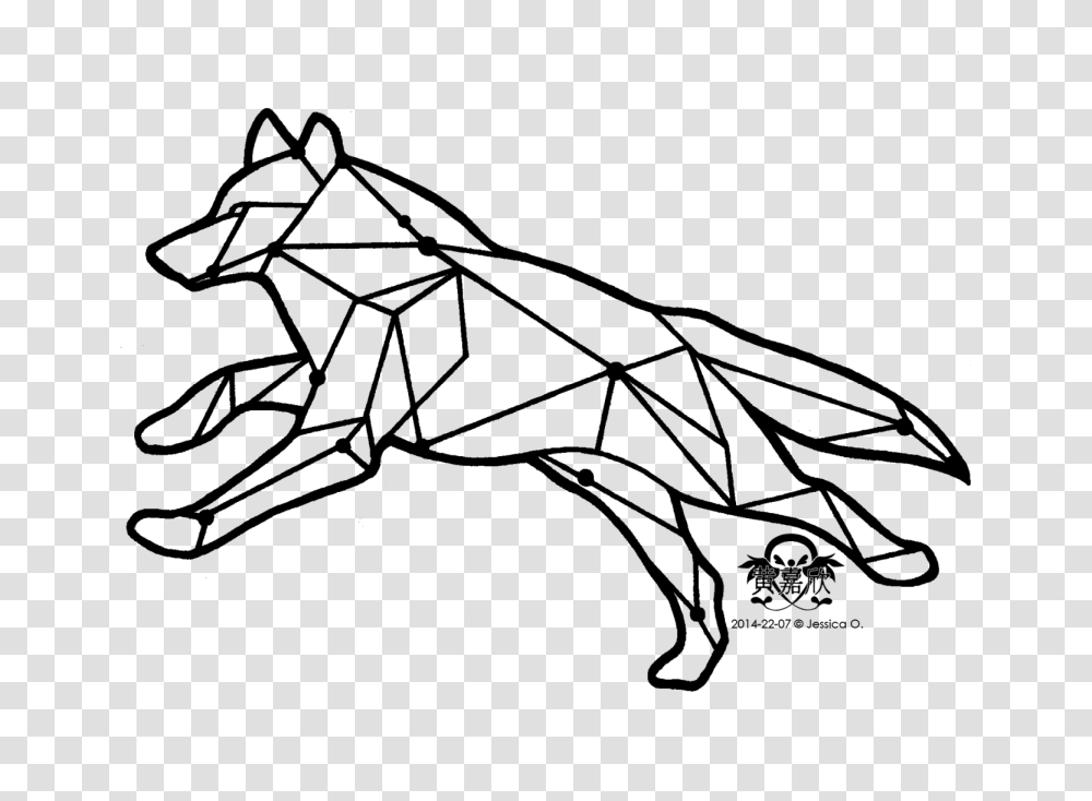 Gray Wolf Tattoo Drawing Wolf Tattoo Design Geometric, Nature, Outdoors, Astronomy, Outer Space Transparent Png