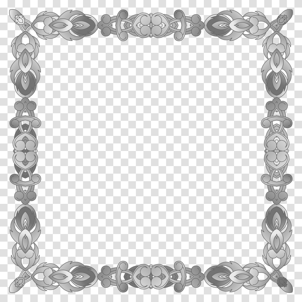 Grayscale Abstract Frame Clip Arts Frame Grayscale, Architecture, Building, Arched, Bracelet Transparent Png