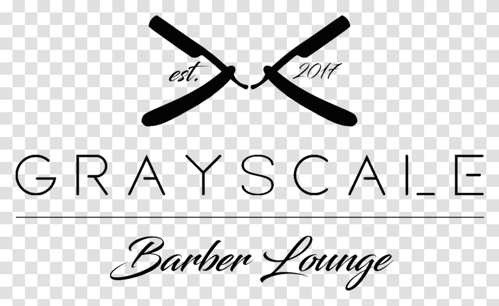 Grayscale Barber Lounge, Logo, Trademark Transparent Png
